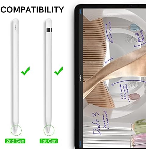 Delidigi 3 paketni savjeti kompatibilni sa olovkom za jabuku 2. gen i 1. gen, likovna točka otporno na habanje precizna kontrolna olovka poput savjeta za olovku za jabuku