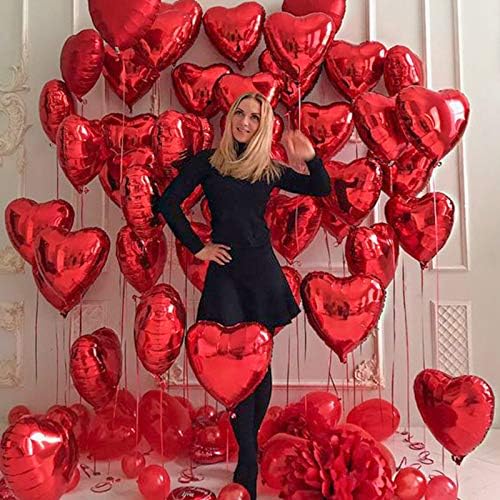 PartyWoo Valentines Day baloni, 25 kom Valentines Day Decor, ljubav baloni, srce baloni, Valentines baloni, Valentines Day dekoracije,