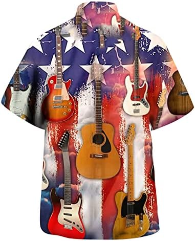 Miashui Floral Dress Shirt muške proljeće / ljeto Dan nezavisnosti zastava klavir Muzika Moda Casual običan pamuk majice za