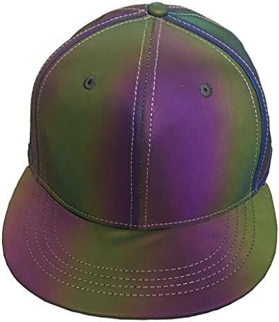 Lzlrun Rainbow Reflective kapice za bejzbol muškarci Fluorescentni šešir Ležerne noći Halloween kapa