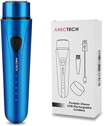 ARECTECH Mini prijenosni džepni brijači za brijanje električni brijač za muškarce USB punjivi LED displej baterije najbolji za putne