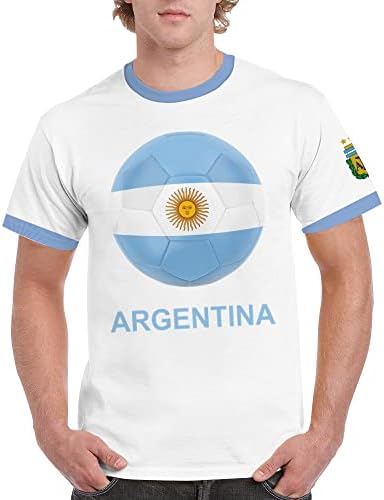 Dizm Argentina Futbol Sports Soccer Football Muškarci Majica Jersey Polo
