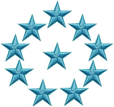10pcs zlatne srebrne crvene crne plave ružičaste zvijezde oblikovanje vezenih zakrpa za šivanje željeza na značkim odjećom DIY aplikacije