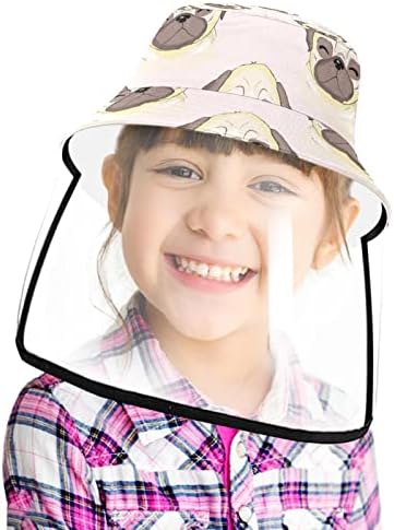 Zaštitni šešir za odrasle sa štitnikom za lice, ribarsku šeširu protiv sunca, crtane crne bijele mačke