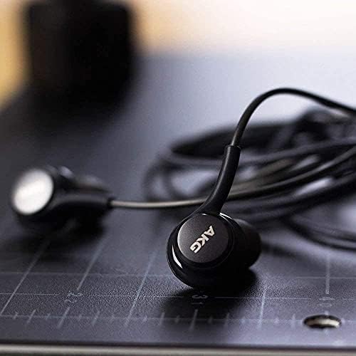 Samsung AKG ožičene ušice originalne slušalice za uši za 3,5 mm u ušima sa daljinskim i mikrofonom za muziku, telefonski pozivi, rad - buka izolaciju dubokog basa, uključuje sportsku bocu za vodu - crna