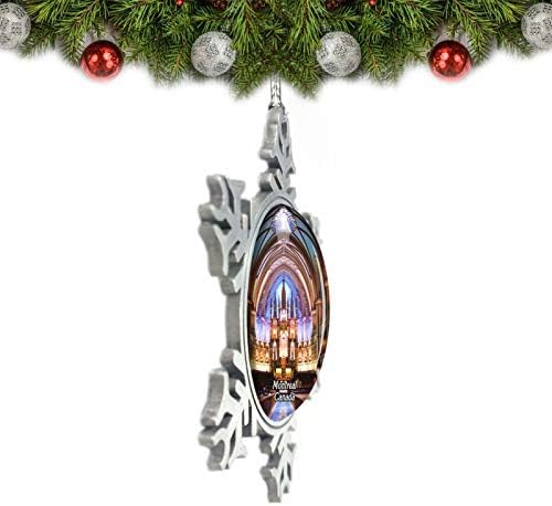 Umsufa Kanada Notre-Dame Bazilika Montreal Božić Ornament Tree Decoration Crystal Metal Suvenir Poklon