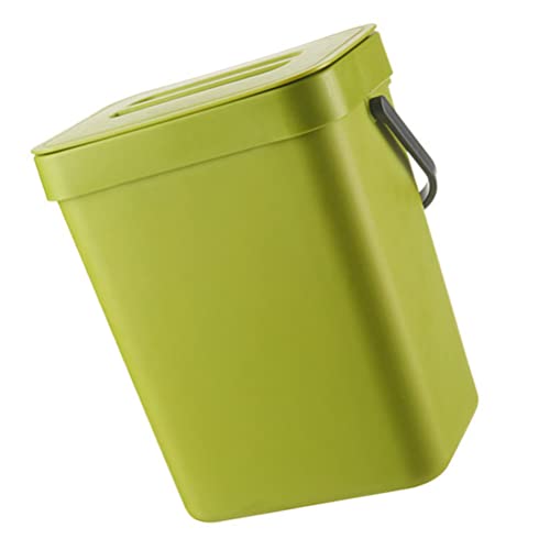 Zerodeko Automotive viseća kuhinjska kanta za kompost: viseća mala kanta za smeće zelena zidna kanta za otpatke kupatilo viseća kanta za smeće za vrata kuhinjskog ormarića sa poklopcem Auto smeće kante za smeće