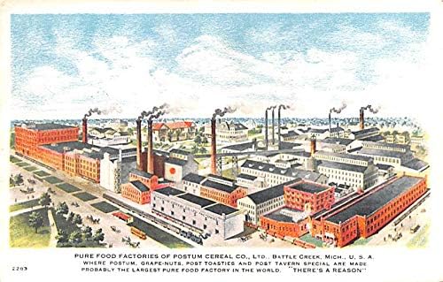 Reklamna kartica Postum žitarica kompanija Battle Creek Michigan, SAD nekorišteni