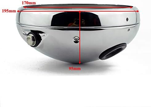 7 headlamp Shell 7 inča Kanta farova kućište motocikla bočni nosač 7 LED objektiv/halogena Sjeckalica Cafe Racer Bobber