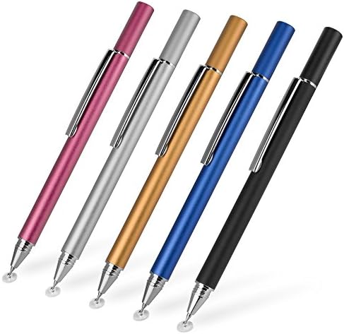 Boxwave Stylus olovkom Kompatibilan je sa Dell Latitude 3190 2-u-1 - Finetouch Capacitiv Stylus, Super Precizno Stylus olovka za Dell Latitude 3190 2-in-1 - Jet crni