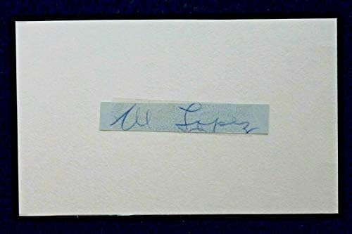Al López Dodgers Pčela Pirates Signature Cut Autograph 3x5 Index kartica