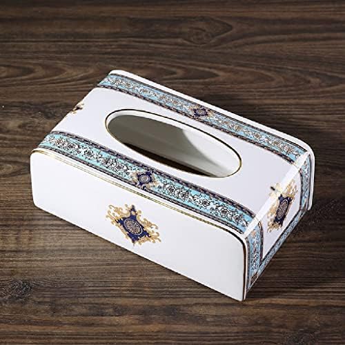 Kutija za keramičku tkivu oraha Početna Dnevna soba Pribor ukrasi crtajući papir kutije za kavu Stolni ukrasi