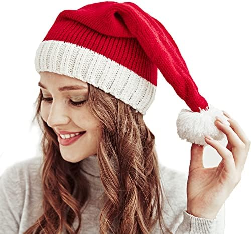 Santa's Knit Hat Womens Beanie Winter Hat Soft Family Podudaranje Xmas Hat Božićni novogodišnji pokloni