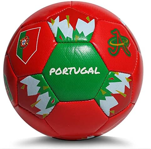 Portugal Soccer Ball World Cup 2022, Mini veličine 2 Veštine, kožna igra lopta, unutarnji i vanjski, djeca, odrasli, kolekcionar i