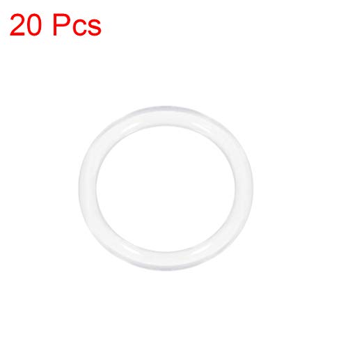 Uxcell silikonska guma O-prsten, 28 mm od, 22 mm ID, širina 3 mm, vmq brtveni prstenje brtve, bijela, pakovanje od 20