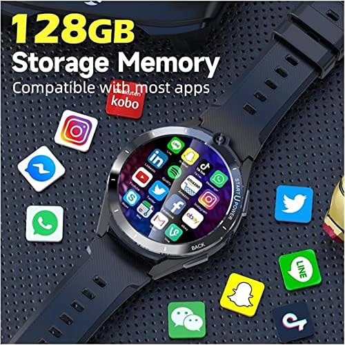 Funnybsg 6GB + 128GB SmartWatch 4G mreža Dual CPU 8-core Android 11 SmartWatch sa 8 megapiksela kamere 900mAh SIM kartice GPS