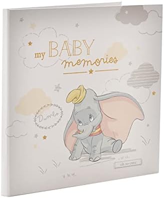 Happy Homewares Disney Magical Beginnings My Baby Memories Dumbo My First Year Record Book - The for a Newborn Baby-zvanično licenciran