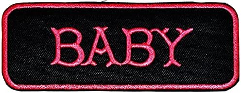 Kleenplus Baby Patch modni kostim Slogan riječi slova Biker Motorcycle Badge vezeno gvožđe na zakrpama tkanina naljepnica Odjeća šivanje