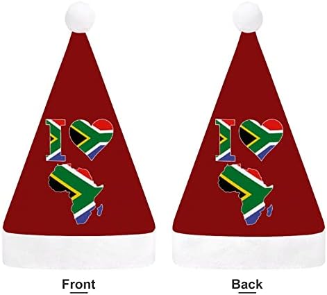 Volim Južna Afrika zastavu Božić šešir Santa šešir Funny Božić kape Holiday Party kape za žene / muškarci