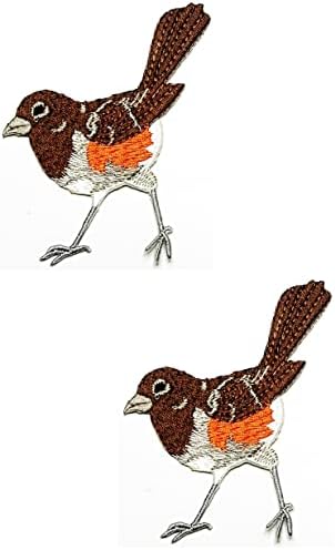 Kleenplus 3kom. Bird Cartoon vezeni gvožđe na šiju na značku za farmerke jakne šeširi ruksaci majice naljepnica aplikacije & dekorativni