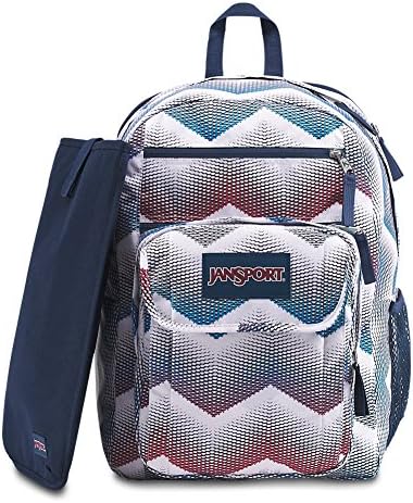 Jansport Digitalni studentski ruksak za prijenosnog računala - Matrica Chevron White