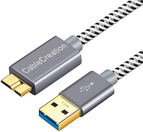 USB C Hub Multiport Adapter, CableCreation 6-u-1 USB - C HUB Bundle sa Micro USB 3.0 kablom, CableCreation kratki USB A Do Micro B