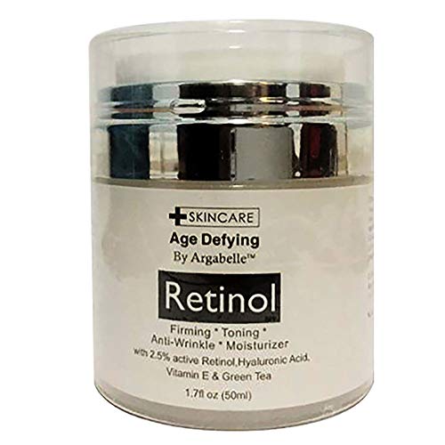Argabelle Retinol hidratantna krema, anti-aging & protiv bora za lice,sa 2,5% aktivnog retinola, hijaluronske kiseline, vitamina e