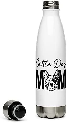 Stočni pas mama flaša za vodu od nerđajućeg čelika za ljubitelja stočnih pasa, ljubitelj pasa, izolovana flaša za pseće pse za mamu