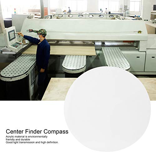 Okrugli centar Finder kompas,prozirni akrilni Centar Finder kompas okrugla Obrada drveta okretanje centriranje lenjir Strug centriranje alat za brzo izvlačenje krug 12in