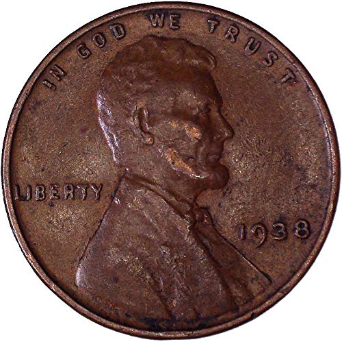 1938. Lincoln pšenični cent 1c vrlo dobro