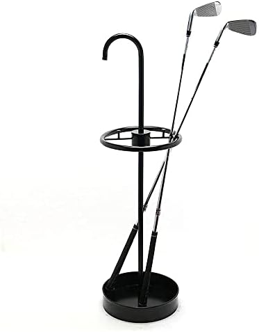 Omoons Metal Kišobran štand za hodanje štapove i kante, modernog brzog držača kišobranskog držača sa kapljicom i kukama, za hodnik