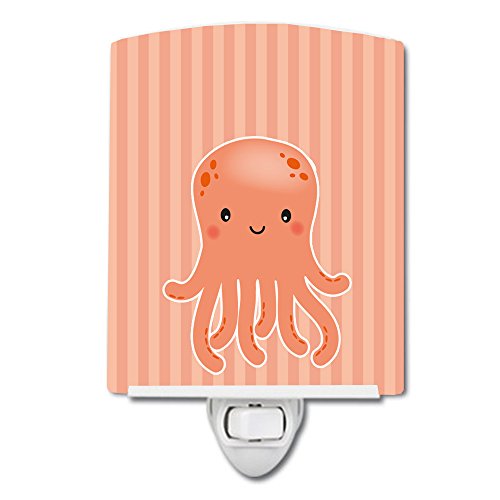 Caroline's Treasures BB8723CNL Octopus Doll keramičko noćno svjetlo, kompaktno, ul certificirano, idealno za spavaću sobu, kupatilo, Dječiju sobu, hodnik, kuhinju,