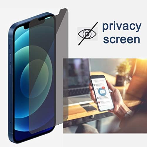 Ailun 2pack Zaštita ekrana za privatnost za iPhone 12 Pro[6.1 inch] + 2 paket štitnik za sočiva kamere, Anti Spy privatni Film od