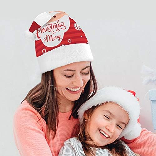 Božić Santa šešir, Santa Claus Božić Holiday šešir za odrasle, Unisex Comfort Božić kape za Novu godinu svečani kostim Holiday Party