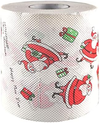 Dekoracija Santa Claus Kreativni toaletni papir Roll Božić Santa Štamparska kolut papir obojena božićna kupatila Tkiva Party Favorit