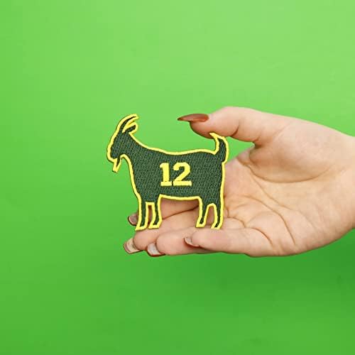 Green Bay Goat # 12 Fudbalski patch Parody izvezeno željezo na