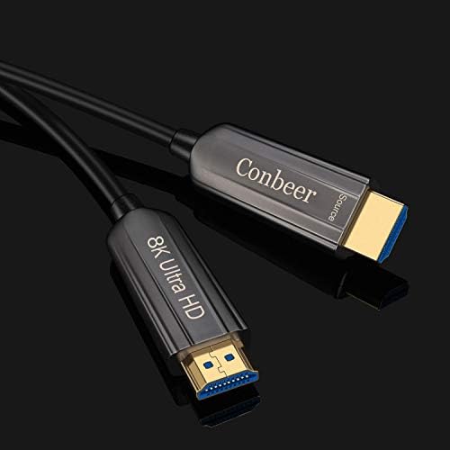 Conbeer Fiber Optic HDMI kabl, 8k HDMI 2.1 brzina 48Gbps 8k @ 60Hz 4k @ 120Hz Dynamic HDR 10, Earc, HDCP2.2, 4: 4: 4 Audio kabel za ugradnju u zid-30m / 100ft