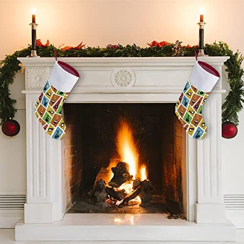 Bilješke o muzičkim instrumentima personalizirano božićni čarapa Početna Xmas stablo Kamin Viseći ukrasi