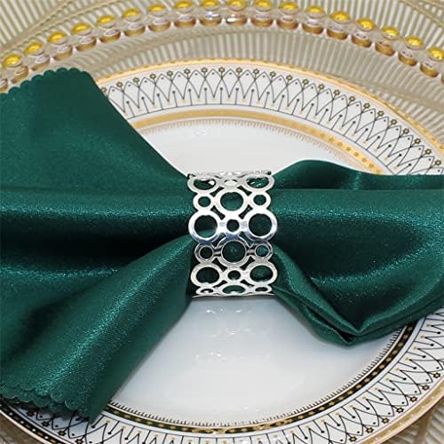 N / A Prstenovi okrugli držač serviette kopče za božićne vjenčane praznične zabave Porodični okupljanja Dekor stola