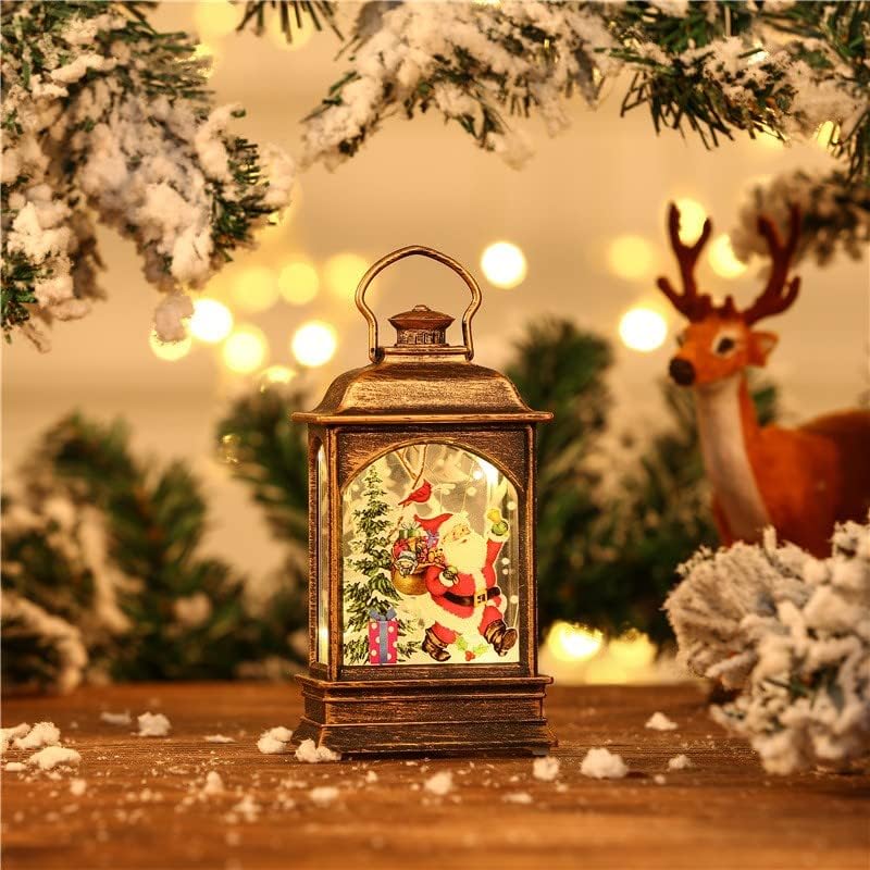 Teegui Božićni snijeg sa glazbenom baterijom Rasvjeta za oblikovanje bljeskalica Božić Domaći dekor Snjegović 5ML LED svjetlo za lampicu