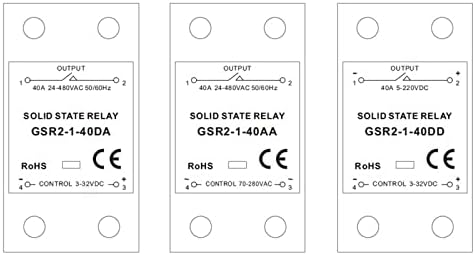 Rail Solid State relej sa radijatorom SSR 10DA 25DA 40DA 60DA 80DA 100DA 120DA DC kontrola AC jednofazna SSR dd da AA 1pcs