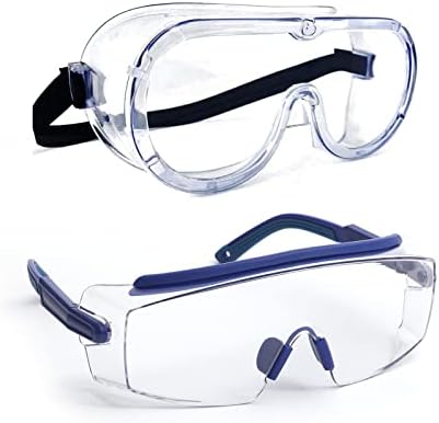 Optičke zaštitne naočale za muškarce i žene, lagane radne naočale s podesivim okvirima i ne-kliznim hvataljkama, zaštitnim naočalama
