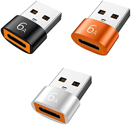 Diariepiepiet Tip C do USB 3.0 OTG adapter priključak Power Transfer podataka, 6A USB C Ženka za USB punjenje Audio-pretvarač