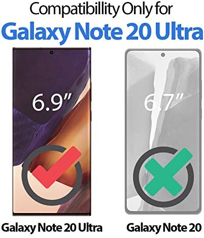 GOOSPERY Mansoor Galaxy Note 20 Ultra kožna torbica za novčanik dvostrani držač kartice [9 slotova za kartice, 2 džepova za novac]