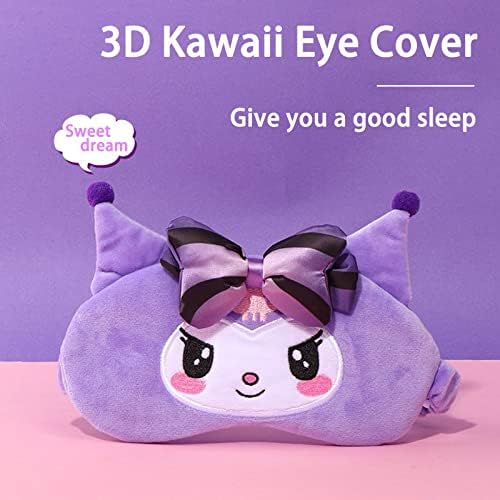 Kawaii Sleep maska ​​za oči za djevojku i žensku masku za spavanje slatka crtana mekana plišana pokrivačica za oči Dečiji rođendan