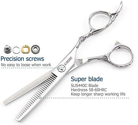 6-inčne makaze za rezanje kose JP440C i 6 inčne kose mršave škare brijačke škare Kinsaro set za makaze za kosu