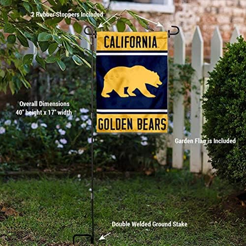 CAL Berkeley Golden Bears Garden Zastava i USA zastava Standardni nosač