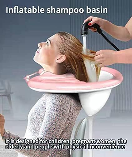 XIAOHAN sklopivi umivaonik za šampone na naduvavanje, umivaonik za šampone na naduvavanje, prenosivi sudoper za pranje kose, pogodan za decu, starije osobe, trudnice, invalide i ležeće pacijente