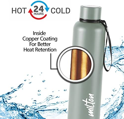 Milton Aura 1000 Termosteel Boca, 1,05 litara, siva | 24 sata vruće i hladno | Lako za nošenje | Čvrsti i propuštanje | Čaj | Kafa