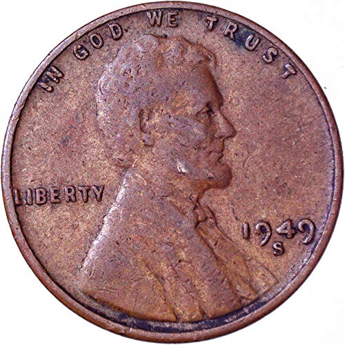 1949 s Lincoln pšenični cent 1C Veoma dobro